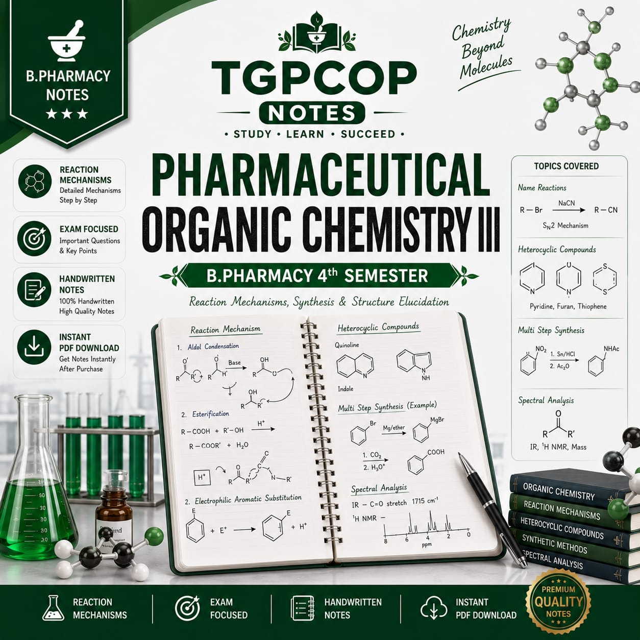 TGPCOP NOTES – Pharmaceutical Organic Chemistry III (B.Pharm 4th Sem)
