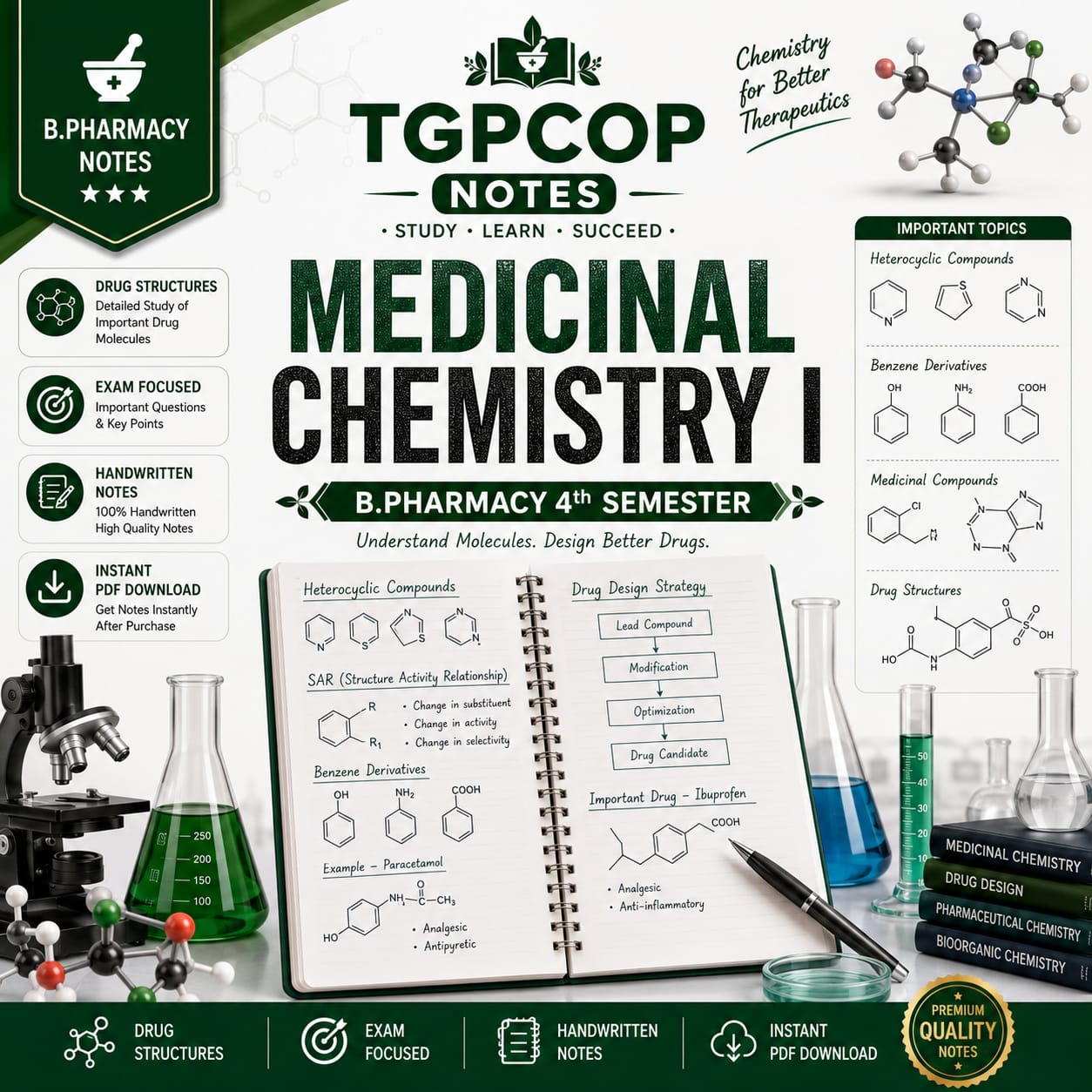 TGPCOP NOTES – Medicinal Chemistry I (B.Pharm 4th Sem)