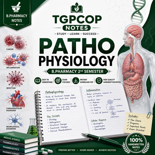 TGPCOP NOTES – Pathophysiology (B.Pharm 2nd Sem)
