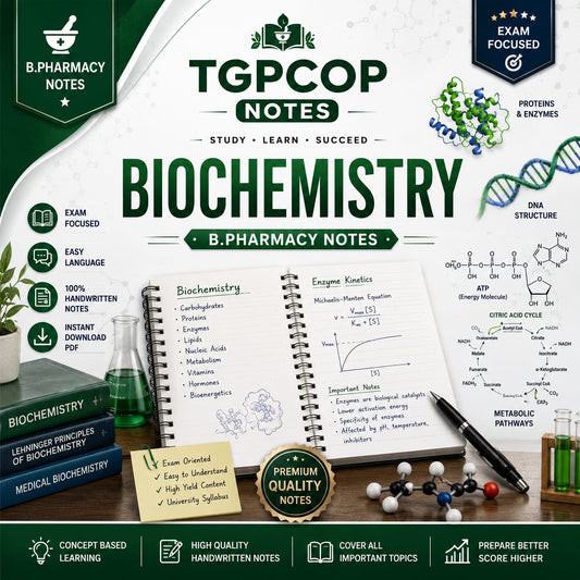 TGPCOP NOTES – Biochemistry (B.Pharm 2nd Sem)