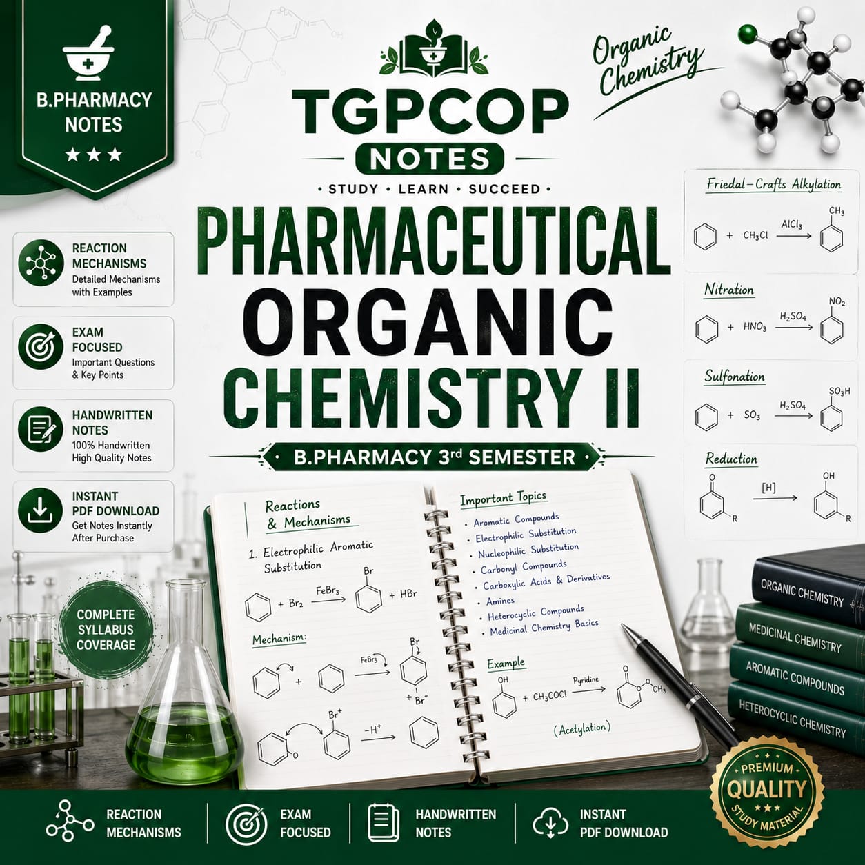 TGPCOP NOTES – Pharmaceutical Organic Chemistry II (B.Pharm 3rd Sem)
