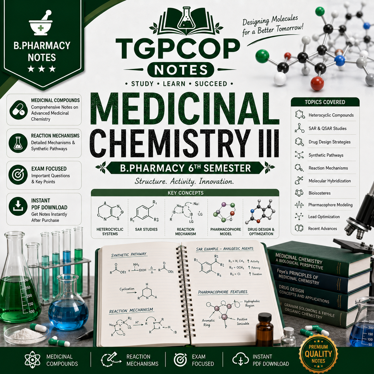 TGPCOP NOTES – Medicinal Chemistry III (B.Pharm 6th Sem)